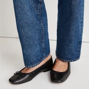 Madewell The Anelise Black Ballet Flats size 7.5